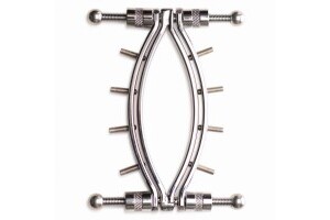 Spread 'Em Poker Vagina Clamp with Adjustable Pressure Screws
