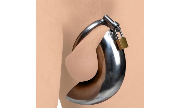 Stainless Steel Penis Cage with 3 Rings - Image 4