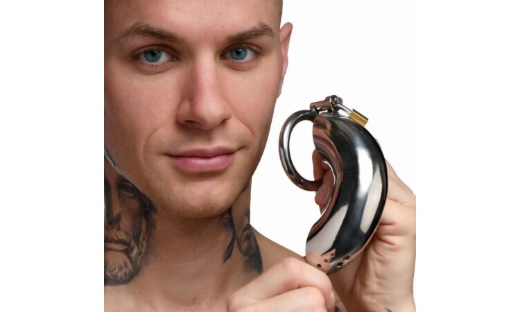 Stainless Steel Penis Cage with 3 Rings - Image 5