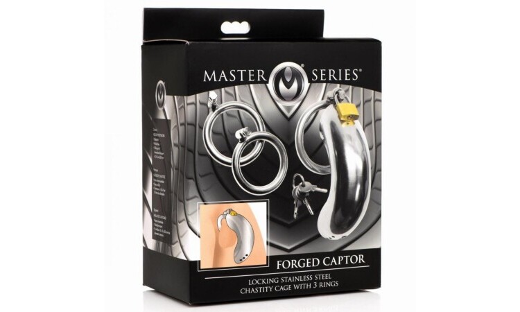 Stainless Steel Penis Cage with 3 Rings - Image 6