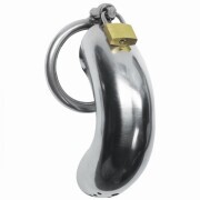 Stainless Steel Penis Cage with 3 Rings - Image 1