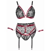 Bra Bondage Garter Set - Black - Image 4