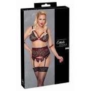 Bra Bondage Garter Set - Black - Image 6
