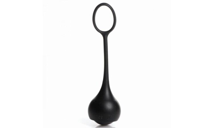 Cock Dangler Silicone Penis Pendant with Weights - Black - Image 3