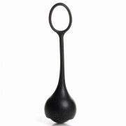 Cock Dangler Silicone Penis Pendant with Weights - Black - Image 3