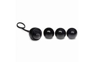 Cock Dangler Silicone Penis Pendant with Weights - Black