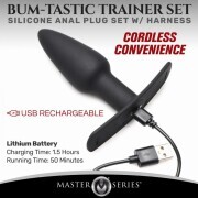 Bum-Tastic Vibrating Anal Plug with Harness & Remote Control - Image 3