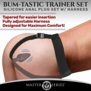 Bum-Tastic Vibrating Anal Plug with Harness & Remote Control - Image 4
