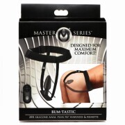 Bum-Tastic Vibrating Anal Plug with Harness & Remote Control - Image 7