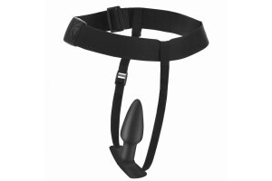 Bum-Tastic Vibrating Anal Plug with Harness & Remote Control