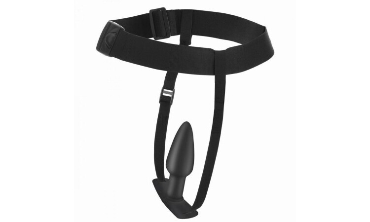Bum-Tastic Vibrating Anal Plug with Harness & Remote Control - Image 1