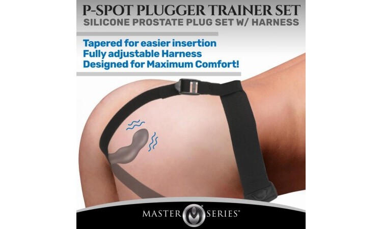 P-Spot Plugger Anal Plug with Harness & Remote Control - Image 4