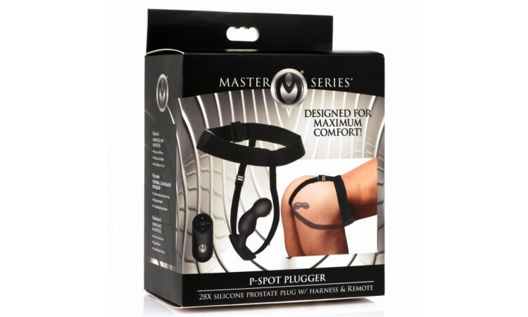 P-Spot Plugger Anal Plug with Harness & Remote Control - Image 8