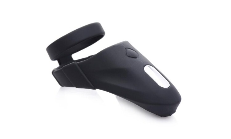 Vibrating Taint Stim Cock Ring - Black - Image 2