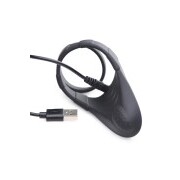 Vibrating Taint Stim Cock Ring - Black - Image 5
