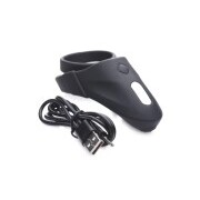 Vibrating Taint Stim Cock Ring - Black - Image 6