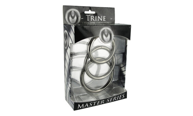 Trine Steel Ring Collection - Image 2