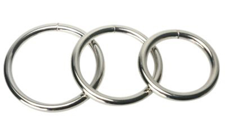 Trine Steel Ring Collection - Image 1