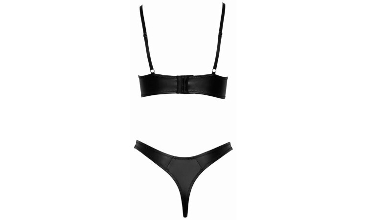 Bra Set Matt Look - Black - Image 5