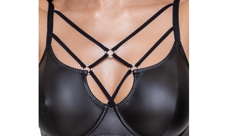 Bra Set Matt Look - Black - Image 6