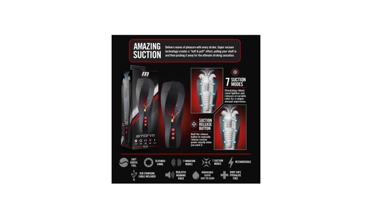 M For Men - Masturbator Storm - White - Image 9