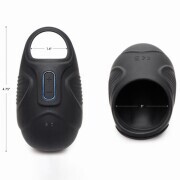 Trinity Vibes - Vibrating Silicone Ball Sack - Black - Image 2