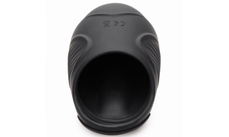 Trinity Vibes - Vibrating Silicone Ball Sack - Black - Image 4