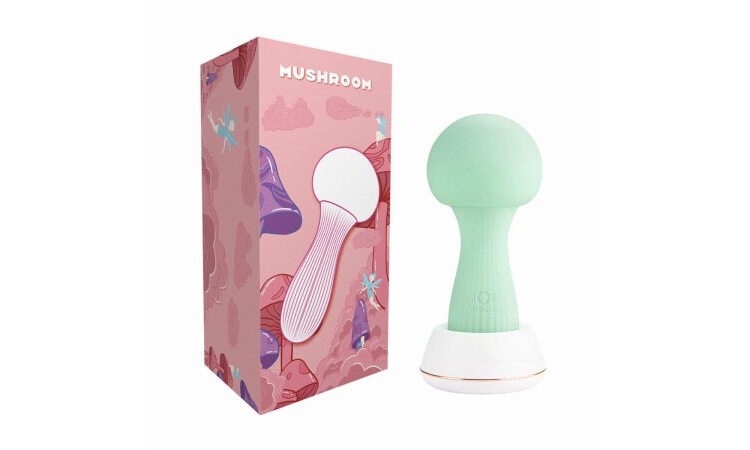 OTOUCH - Mushroom Silicone Wand Vibrator - Teal - Image 6