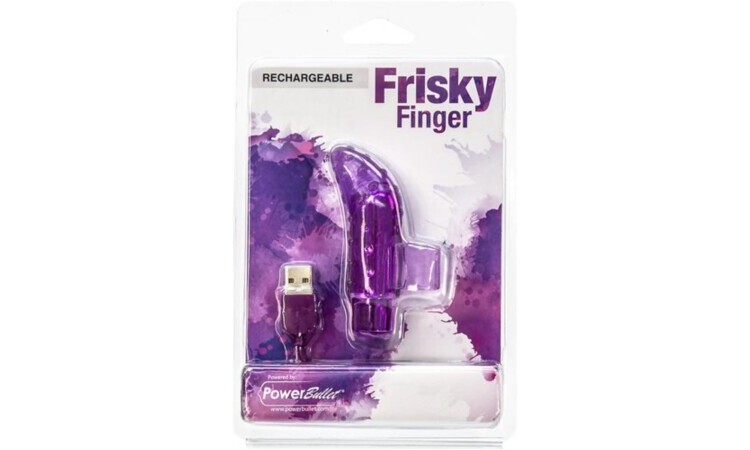 Frisky Finger Rechargeable Bullet Vibrator - Purple - Image 5