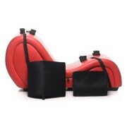 Kinky Sex Sofa With Cuffs And 2 Position Pillows - Red - Image 3