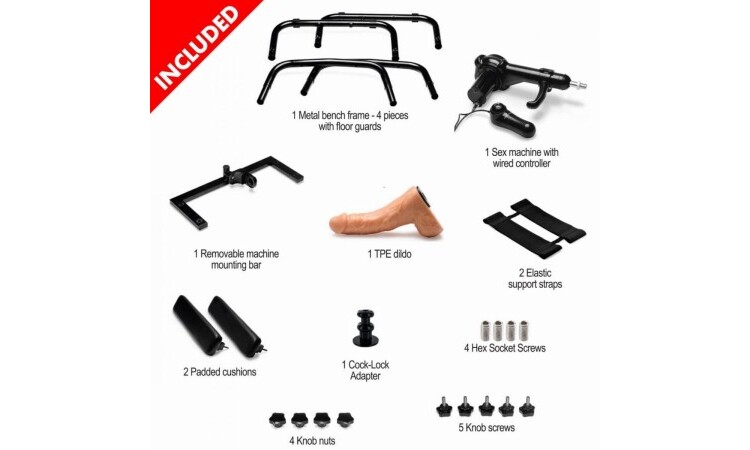 Deluxe Bangin' Bench with Multispeed Sex Machine - Image 3