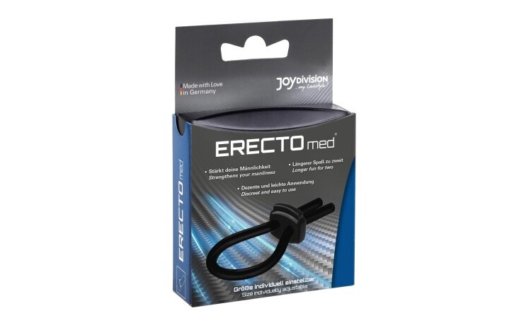 ERECTOmed Adjustable Cock Ring - Black - Image 2