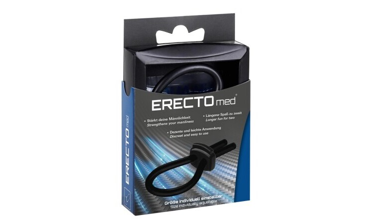 ERECTOmed Adjustable Cock Ring - Black - Image 3