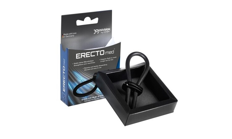 ERECTOmed Adjustable Cock Ring - Black - Image 1