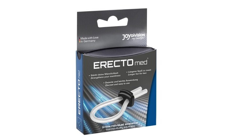 ERECTOmed Adjustable Cock Ring - Transparent - Image 2