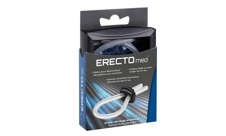 ERECTOmed Adjustable Cock Ring - Transparent - Image 3