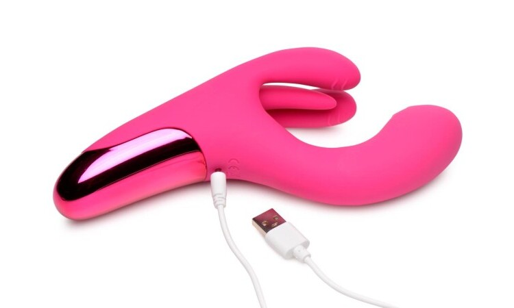 Triple Rabbit Vibrator - Pink - Image 5