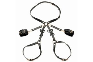 Bondage Harness w/ Bows M/L - Black