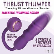 Thru Thumper Thrusting Silicone Vibrator w/ Remote - Image 5