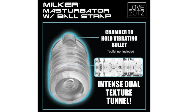 Milker TPE Masturbator w/ Ball Strap - Image 5