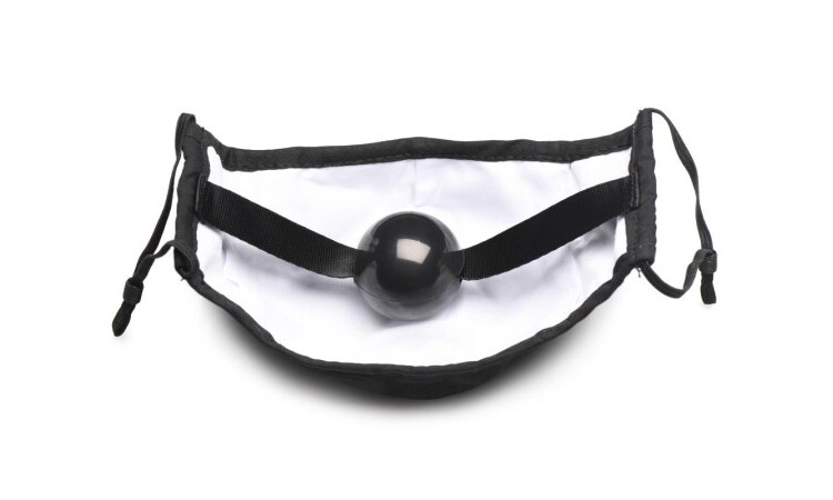 Under Cover Ball Gag Face Mask - Image 3