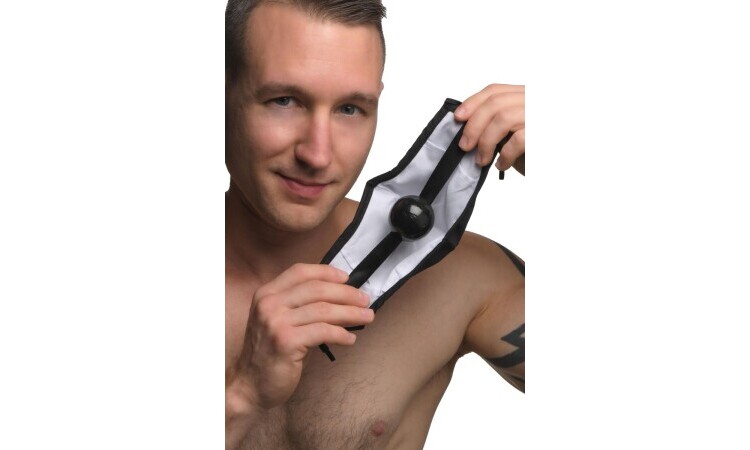 Under Cover Ball Gag Face Mask - Image 5