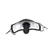Mouth-Full Dildo Face Mask - Black - Image 3