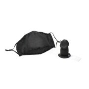 Mouth-Full Dildo Face Mask - Black - Image 7