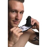 Mouth-Full Dildo Face Mask - Black - Image 5