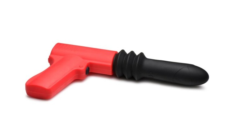 Thrusting Pistole Vibrator - Black/Red - Image 4