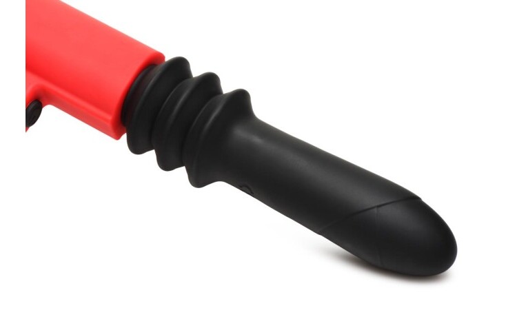 Thrusting Pistole Vibrator - Black/Red - Image 2
