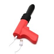 Thrusting Pistole Vibrator - Black/Red - Image 5