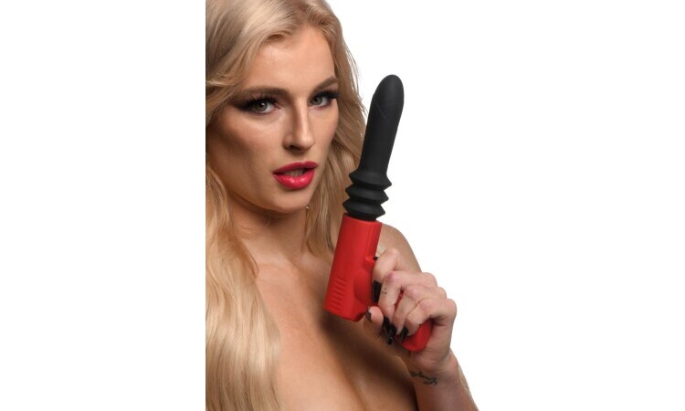 Thrusting Pistole Vibrator - Black/Red - Image 6