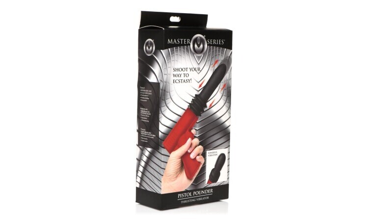 Thrusting Pistole Vibrator - Black/Red - Image 7